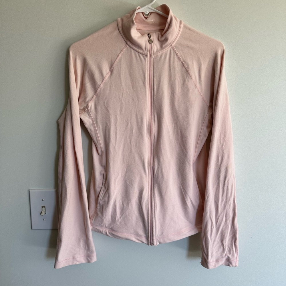 Beyond Yoga Light Pink Full-Zip Jacket